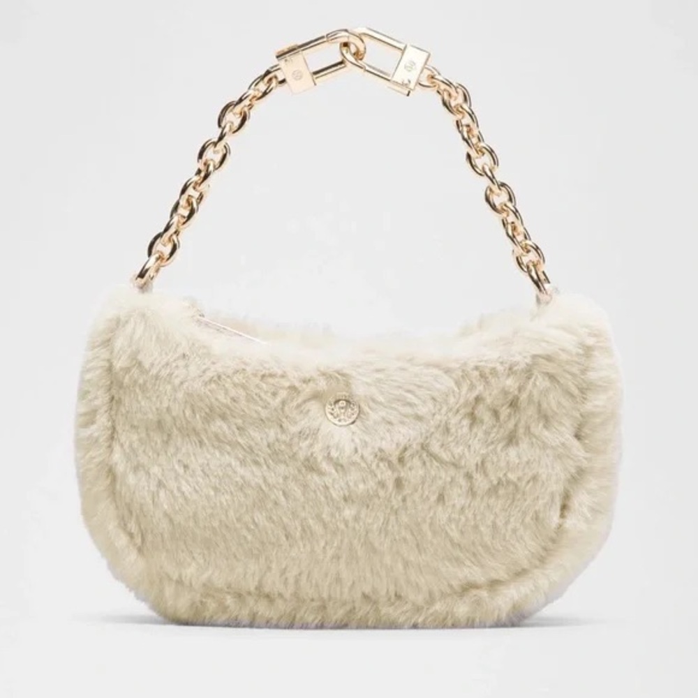 Lululemon Nano Cream Plush Fleece Bag New